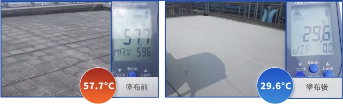 隔熱塗料 - 水泥屋頂
