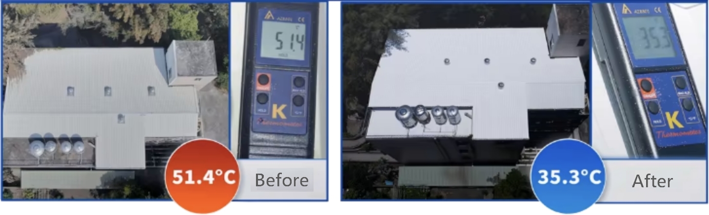 Sun-Shield Coating - Metal roof​